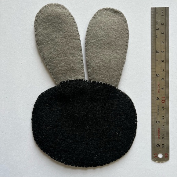 Handmade and embroidered felt coaster set of 3 for children - Picture 6 of 6